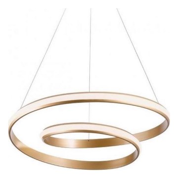 Redo 01-1889 - LED zatemljiv lestenec na kablu TORSION LED/29W/230V 4000K premer 55 cm bronast