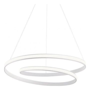 Redo 01-1890 - Zatemljiv LED lestenec na kablu TORSION, 35W/230V, premer 75 cm, bela