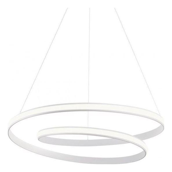Redo 01-1890 - zatemljiv LED lestenec na kablu TORSION LED/35W/230V 4000K Ø 75 cm bel
