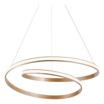 Redo 01-1891 - Zatemljiv LED viseči lestenec na kablu TORSION LED/35W/230V 4000K, premer 75 cm, v bronzani barvi