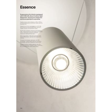 Redo 01-1971 - LED Zatemnitveni lestenec na vrvici ESSENCE LED/36W/230V 3000K bela