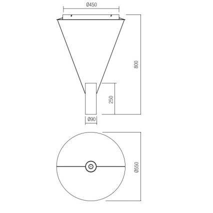 Redo 01-1971 - LED Zatemnitveni lestenec na vrvici ESSENCE LED/36W/230V CRI 90 3000K bela
