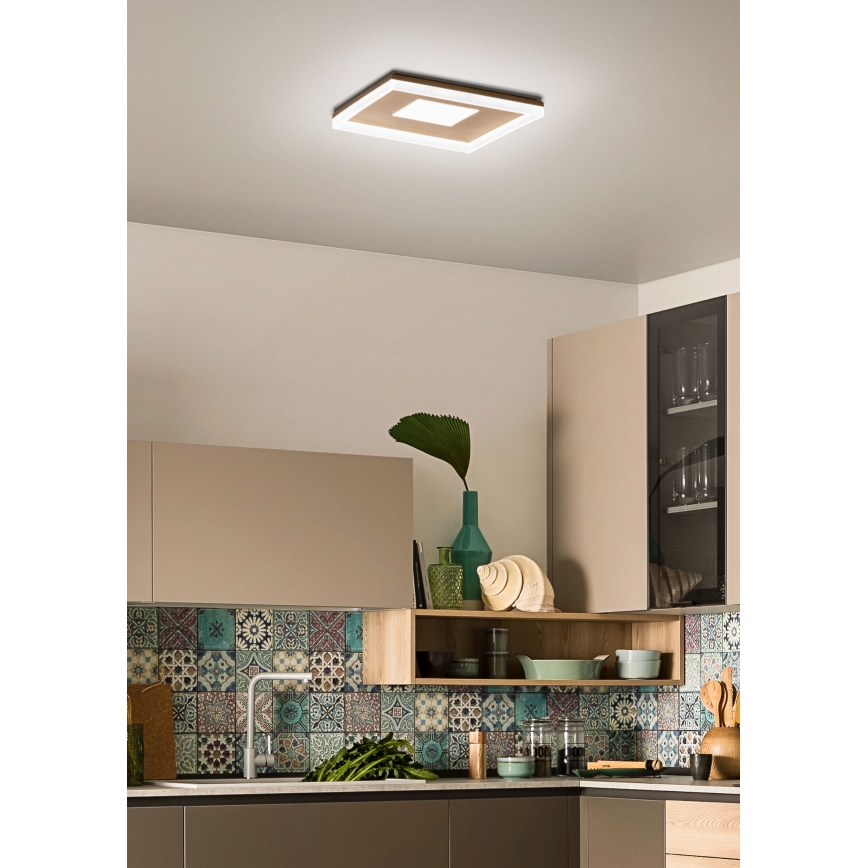 Redo 01-1998 - Zatemnljivo LED stropno svetilo MAYA LED/42W/230V 42,5x42,5 cm zlato