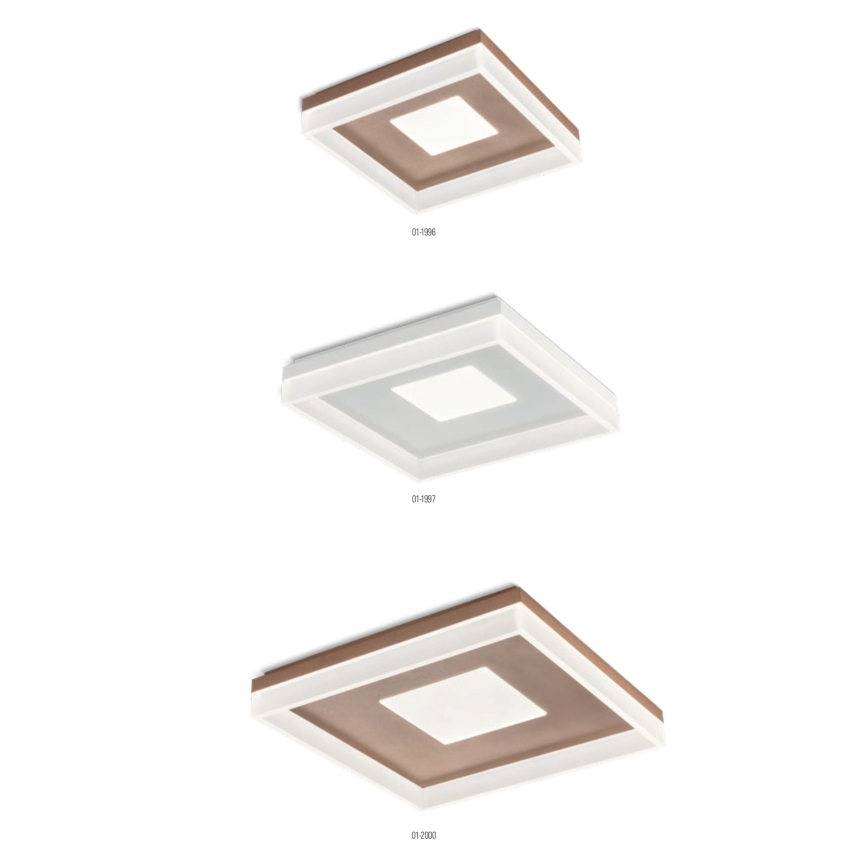 Redo 01-1998 - Zatemnljivo LED stropno svetilo MAYA LED/42W/230V 42,5x42,5 cm zlato