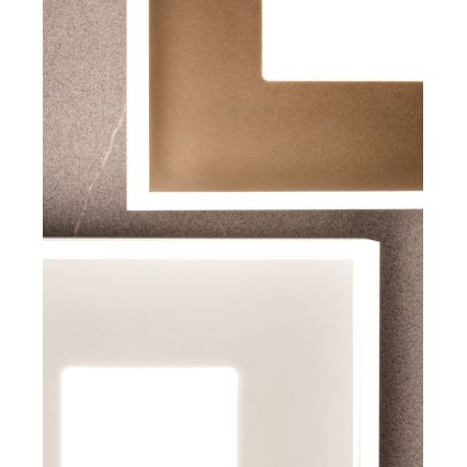 Redo 01-1998 - Zatemnljivo LED stropno svetilo MAYA LED/42W/230V 42,5x42,5 cm zlato