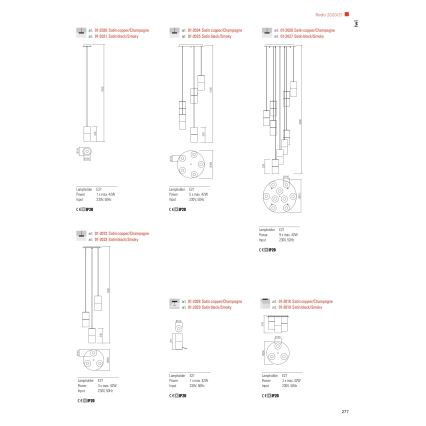 Redo 01-2027 - Lestenec na vrvici IWI 9xE27/42W/230V črna