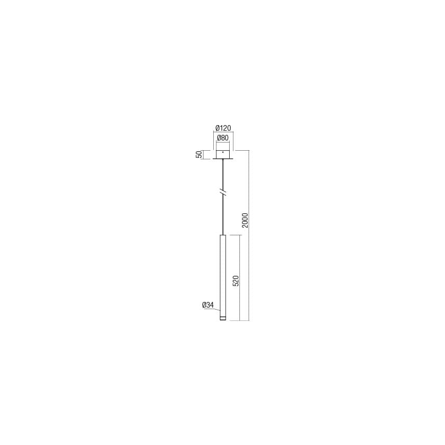 Redo 01-2043 - LED Lestenec na vrvici MADISON LED/4W/230V zlata