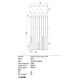 Redo 01-2057 - LED Lestenec na vrvici MADISON 14xLED/4W/230V sijajni krom/črna/baker