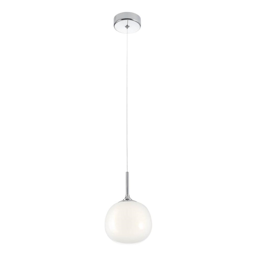 Redo 01-2081 - Viseča svetilka s kablom KIWI 1xG9/40W/230V premer 12 cm sijajni krom/bela