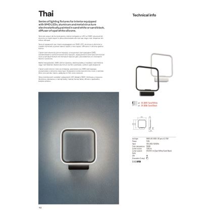 Redo 01-2098 - LED Zatemnitveni lestenec na vrvici THAI LED/66W/230V 3000K črna