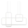 Redo 01-2099 - LED zatemnljiv lestenec na kablu THAI LED/86W/230V bela
