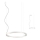 Redo 01-2202 - LED Lestenec na vrvici UNION LED/34W/230V CRI 90 3000K pr. 60 cm bela