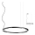 Redo 01-2207 - LED Lestenec na vrvici UNION LED/50W/230V CRI 90 3000K pr. 90 cm črna
