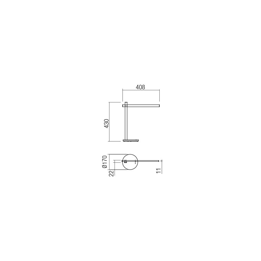 Redo 01-2212 - LED Zatemnitvena namizna svetilka na dotik OMEO LED/5,5W/230V 3000/4500/6500K bela
