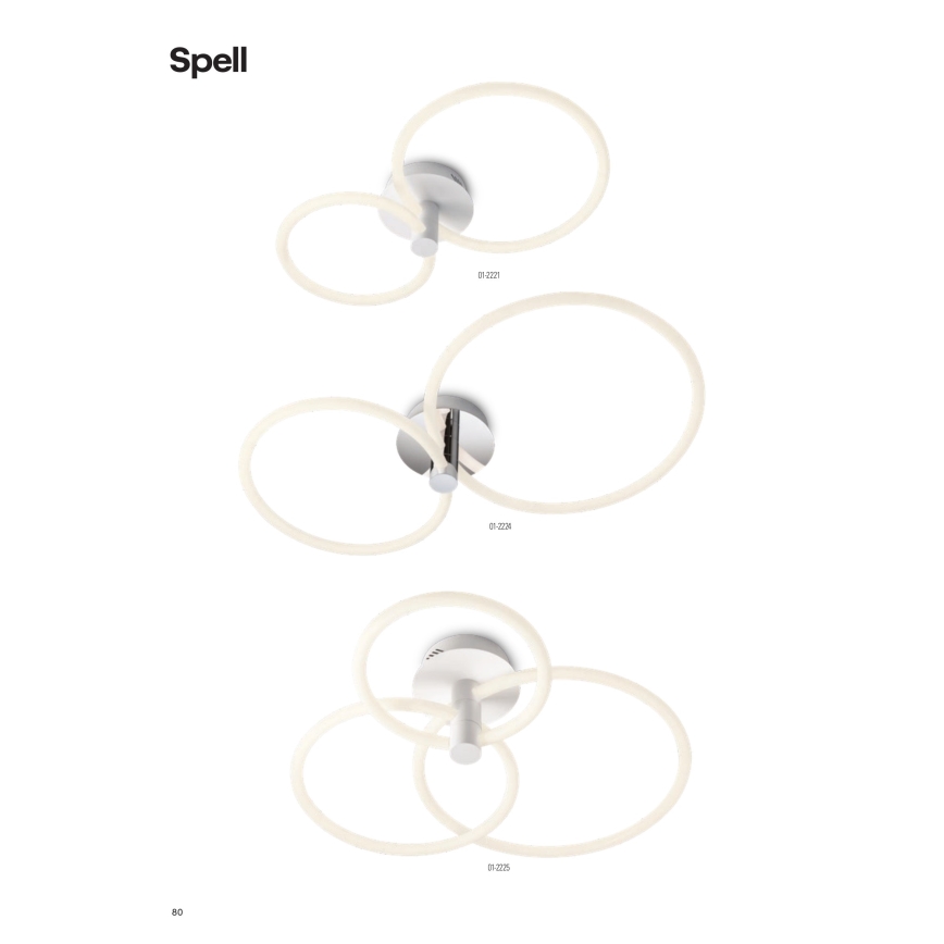 Redo 01-2224 - LED Zatemnitveni lestenec SPELL LED/43W/230V 3000K sijajni krom