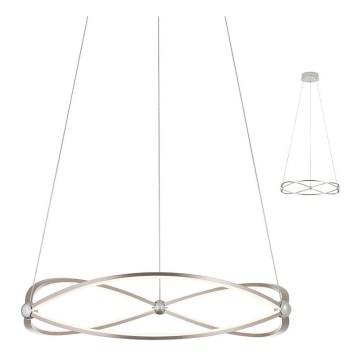 Redo 01-2251 - LED Zatemnitveni lestenec na vrvici QUARK LED/43W/230V 3000K pr. 60 cm mat krom