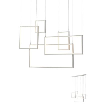 Redo 01-2316 - LED zatemnjiv lestenec na napenjalnem kablu PLANA LED/80W/230V bela