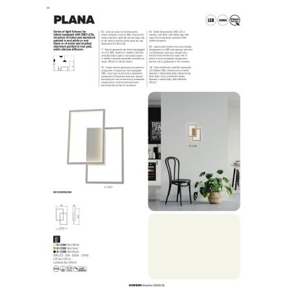 Redo 01-2317 - zatemljiv LED lestenec na kablu PLANA LED/80W/230V, zlata