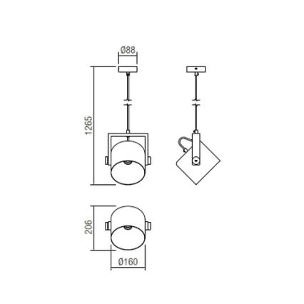 Redo 01-2402 - Lestenec na vrvici POOH 1xE27/42W/230V bukev