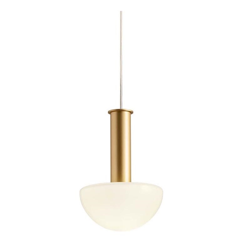 Redo 01-2474 - Viseča svetilka na vrvici LUMIEN 1xG9/10W/230V premer 13 cm zlata/bela