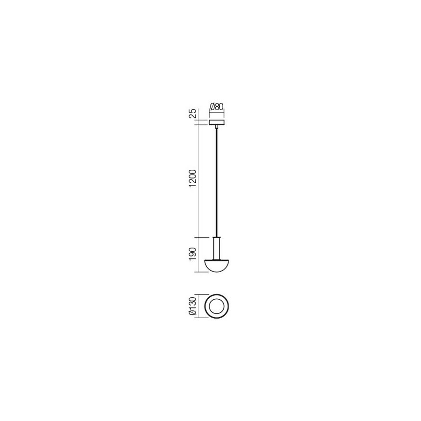 Redo 01-2474 - Viseča svetilka na vrvici LUMIEN 1xG9/10W/230V premer 13 cm zlata/bela