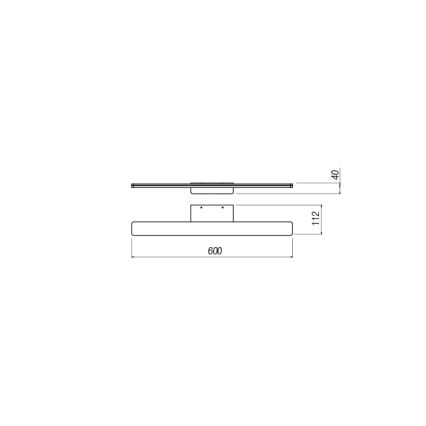 Redo 01-2503 - LED Kopalniška luč za osvetlitev ogledala BARRIO LED/17,25W/230V 60 cm CRI 90 IP44 bela