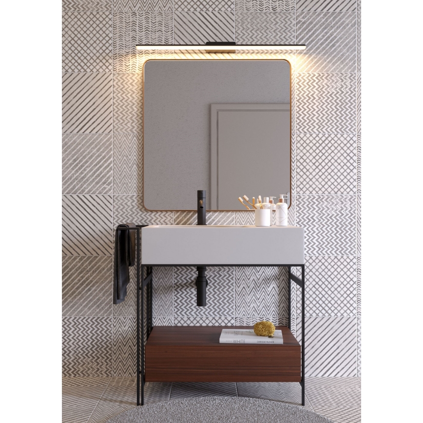 Redo 01-2504 - LED Kopalniška luč za osvetlitev ogledala BARRIO LED/17,25W/230V 60 cm CRI 90 IP44 črna
