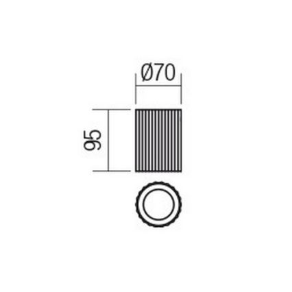 Redo 01-2585 - Točkovna svetilka DELPHI 1xGU10/7W/230V, premer 7 cm, zlata