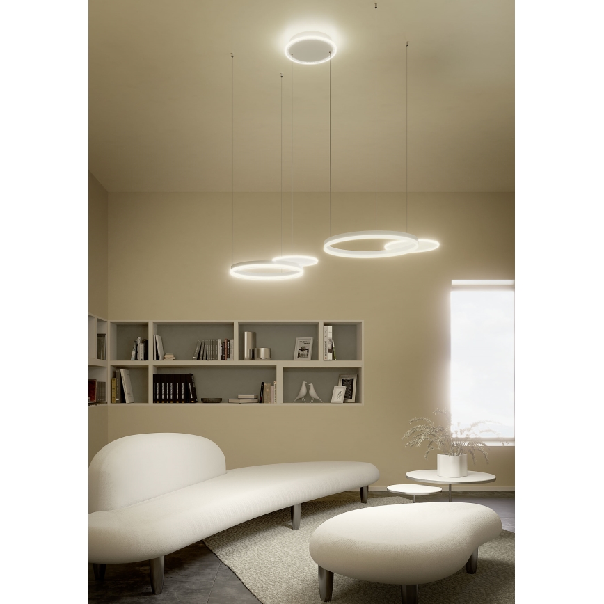 Redo 01-2608 - LED lestenec z zatemnitvijo na kablu SIGUA LED/114W/230V CRI 90 bela