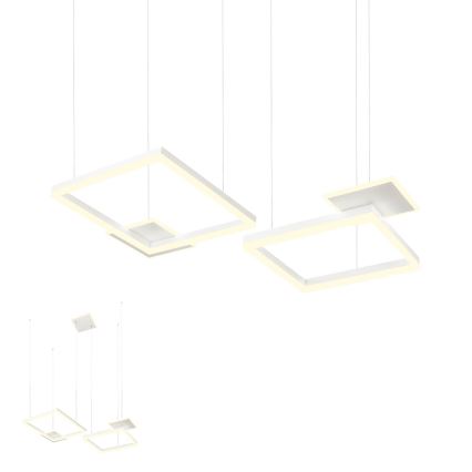 Redo 01-2611 - SIGUA viseči LED lestenec na kablu s funkcijo zatemnitve, 110 W, 230 V, CRI 90, bela