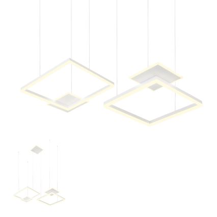 Redo 01-2614 - Zatemljiv LED lestenec na kablu SIGUA LED/137W/230V CRI 90 bela