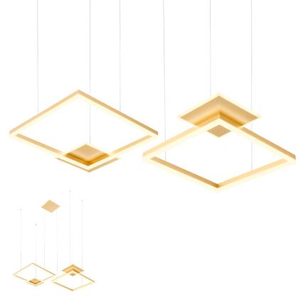 Redo 01-2615 - LED zatemljiv lestenec na kablu SIGUA LED/137W/230V CRI 90 zlati