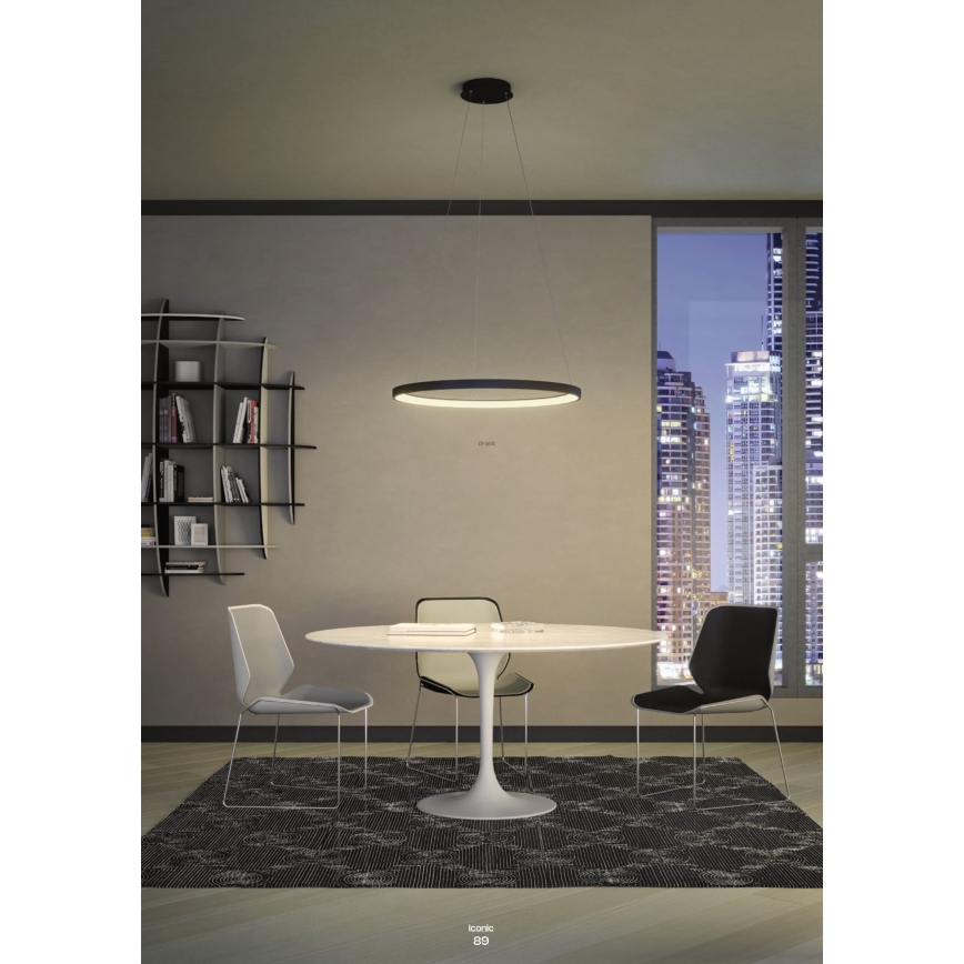 Redo 01-2673 - LED Zatemnitveni lestenec na vrvici ICONIC LED/50W/230V pr. 58 cm zlata
