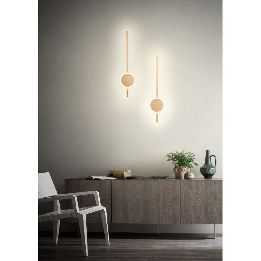 Redo 01-2700 - LED Stenska svetilka DIAZ LED/18W/230V CRI 90 zlata