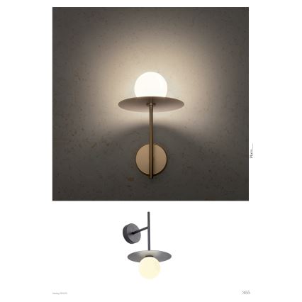 Redo 01-2726 - Stenska svetilka PLATO 1xG9/10W/230V črna