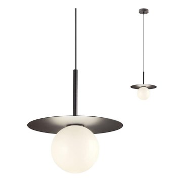 Redo 01-2728 - Lestenec na vrvici PLATO 1xG9/10W/230V pr. 20 cm črna