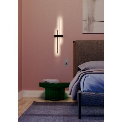 Redo 01-2747 - LED stenska svetilka TANGENT, 13W, 230V, CRI 90, črna