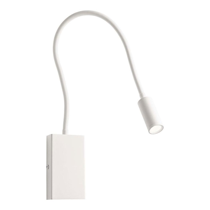 Redo 01-2754 - LED Fleksibilna mala svetilka WALLIE LED/3W/230V USB CRI 90 bela