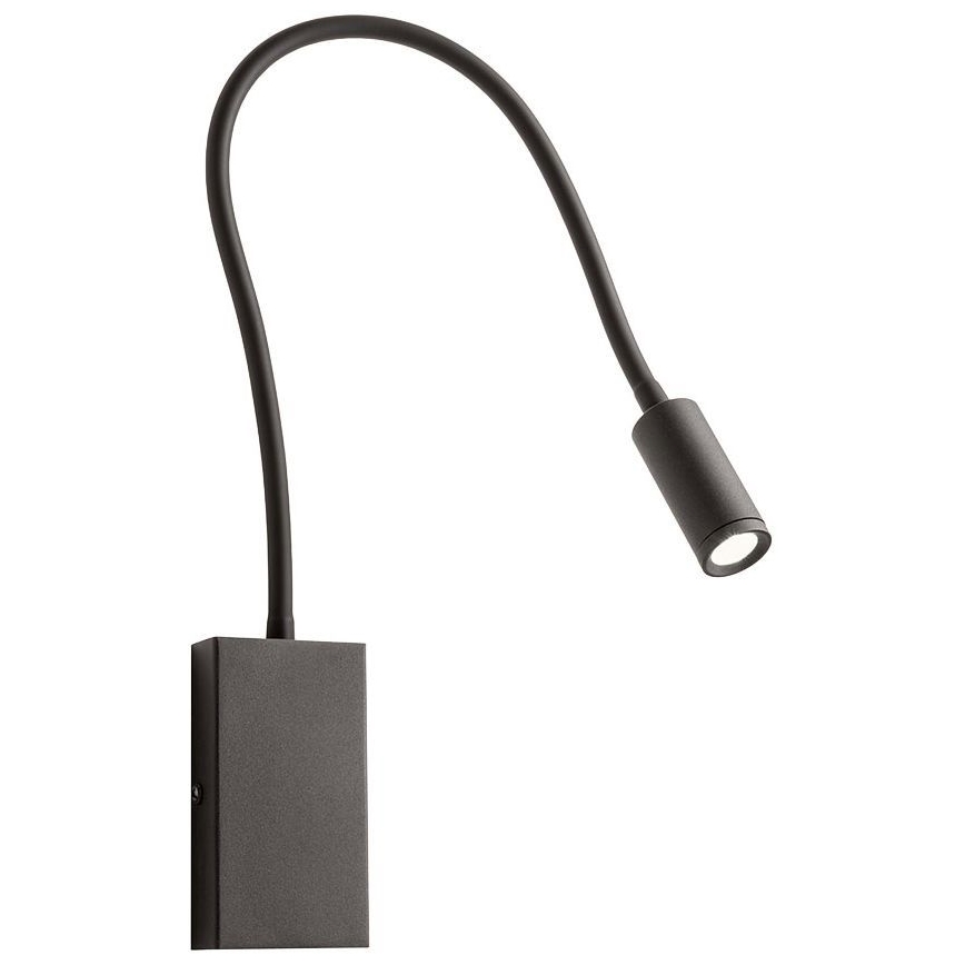 Redo 01-2755 - LED Fleksibilna mala svetilka WALLIE LED/3W/230V USB CRI 90 črna