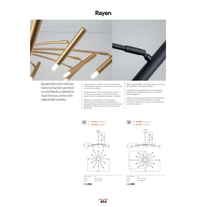 Redo 01-2774 - Lestenec na drogu RAYEN 12xG9/10W/230V bron