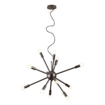 Redo 01-2934 - Lestenec na kablu STELLAR 12xE14/25W/230V črna