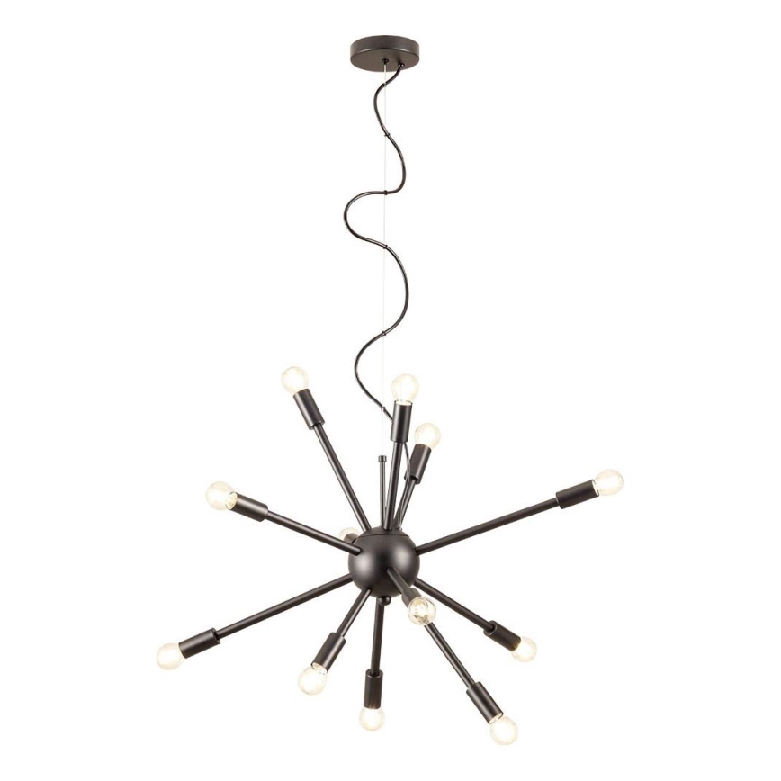 Redo 01-2934 - Lestenec na kablu STELLAR 12xE14/25W/230V črna