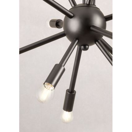 Redo 01-2934 - Lestenec na kablu STELLAR 12xE14/25W/230V črna