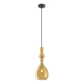 Redo 01-2937 - Lestenec na kablu AMBIX 1xE27/42W/230V, Ø 18 cm, zlate barve