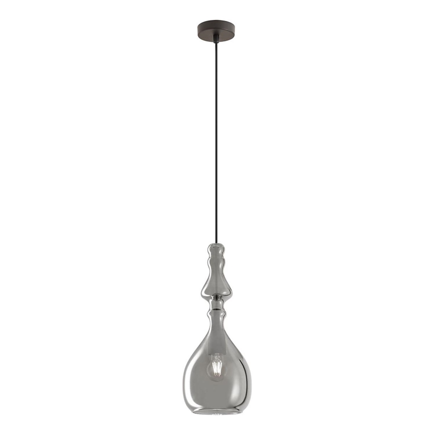 Redo 01-2938 - Lestenec na kablu AMBIX 1xE27/42W/230V premer 18 cm siva