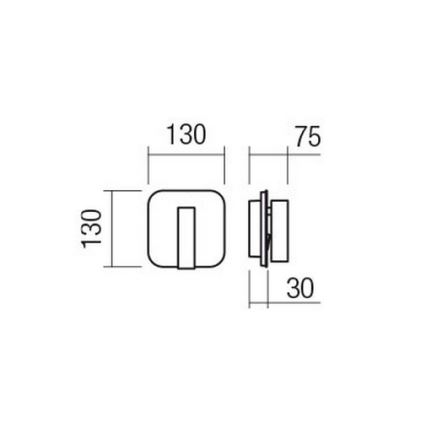 Redo 01-2977 - LED stenska svetilka QUDA LED/6W/230V + LED/3W 3000K CRI 90 USB zlata