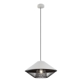 Redo 01-3004 - Viseči lestenec na kablu GRILL 1xE27/42W/230V, premer 39,6 cm, črna/bela