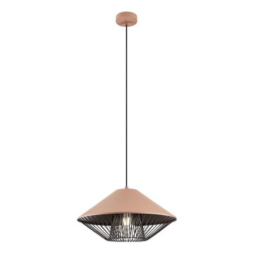 Redo 01-3005 - Viseča svetilka na kabelu GRILL 1xE27/42W/230V premer 39,6 cm črna/rjava