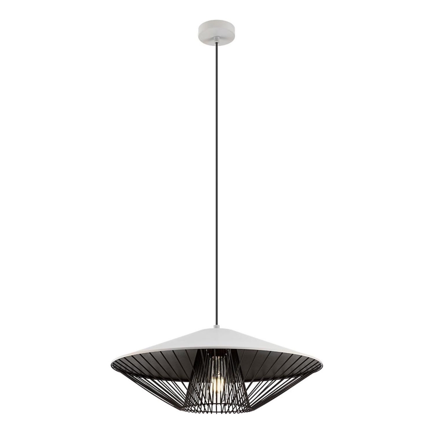 Redo 01-3008 - Lestenec na kablu GRILL 1xE27/42W/230V Ø 49,5 cm črna/bela