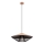 Redo 01-3009 - Lestenec na kablu GRILL 1xE27/42W/230V, premer 49,5 cm, črna/rjava